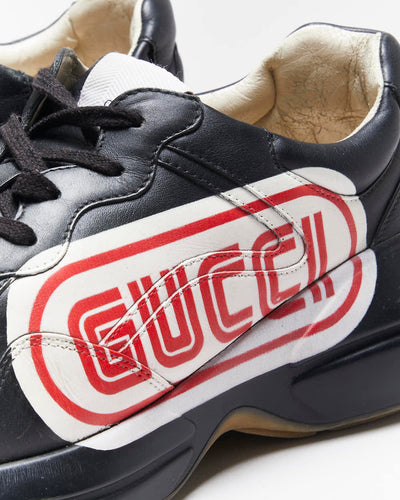 Gucci Rython Leather Trainers - UK8
