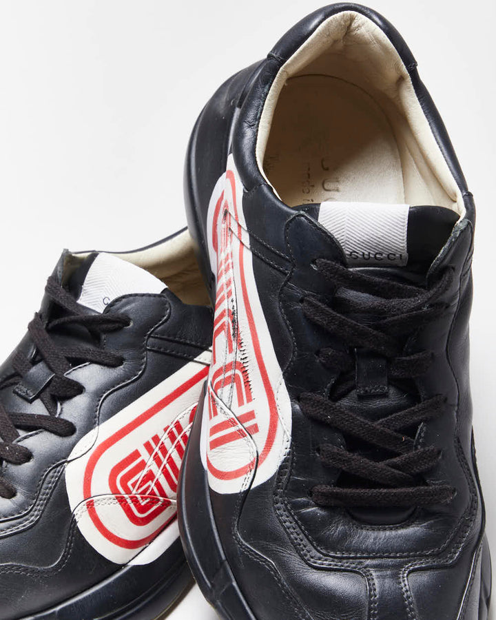 Gucci Rython Leather Trainers - UK8