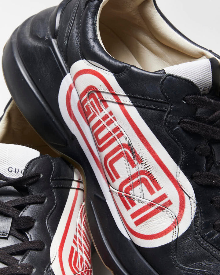Gucci Rython Leather Trainers - UK8