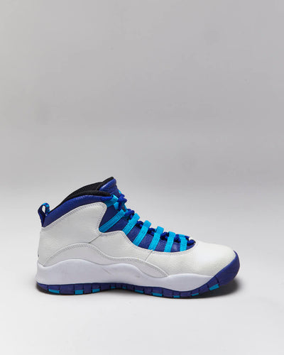 Air Jordan 10 Retro Charlotte Hornet Trainers - UK8.5