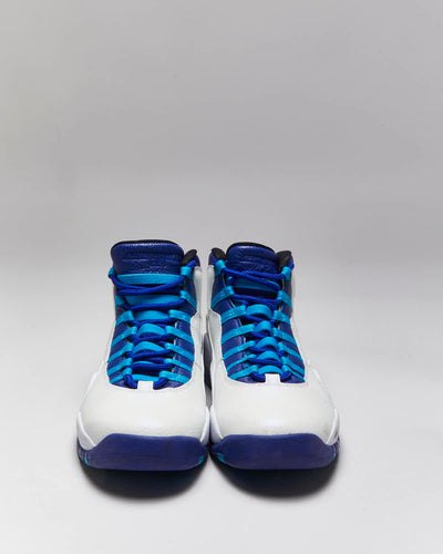Air Jordan 10 Retro Charlotte Hornet Trainers - UK8.5