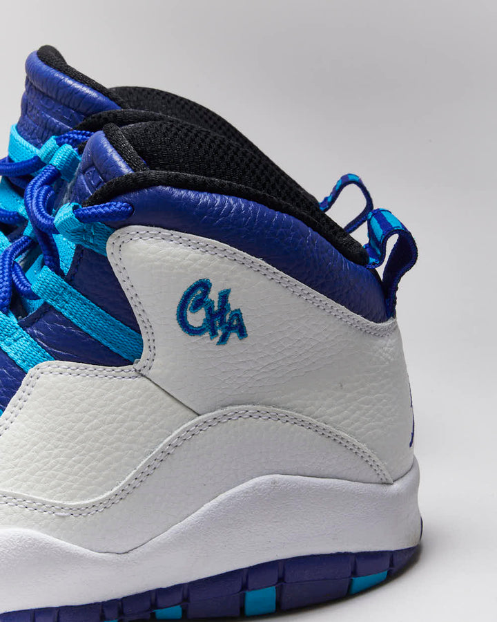 Air Jordan 10 Retro Charlotte Hornet Trainers - UK8.5