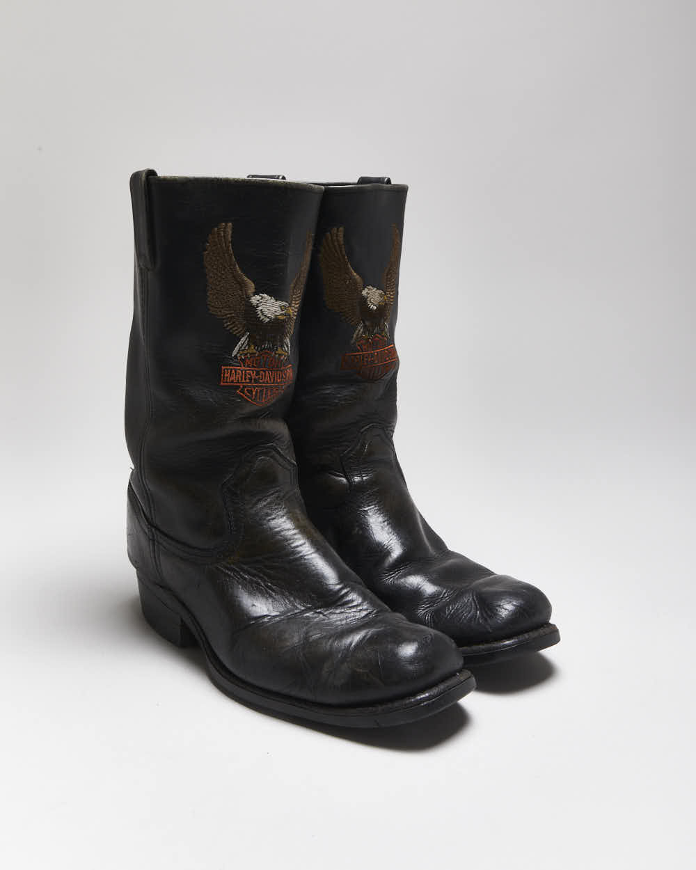 Vintage Harley Davidson Biker Boots - UK11