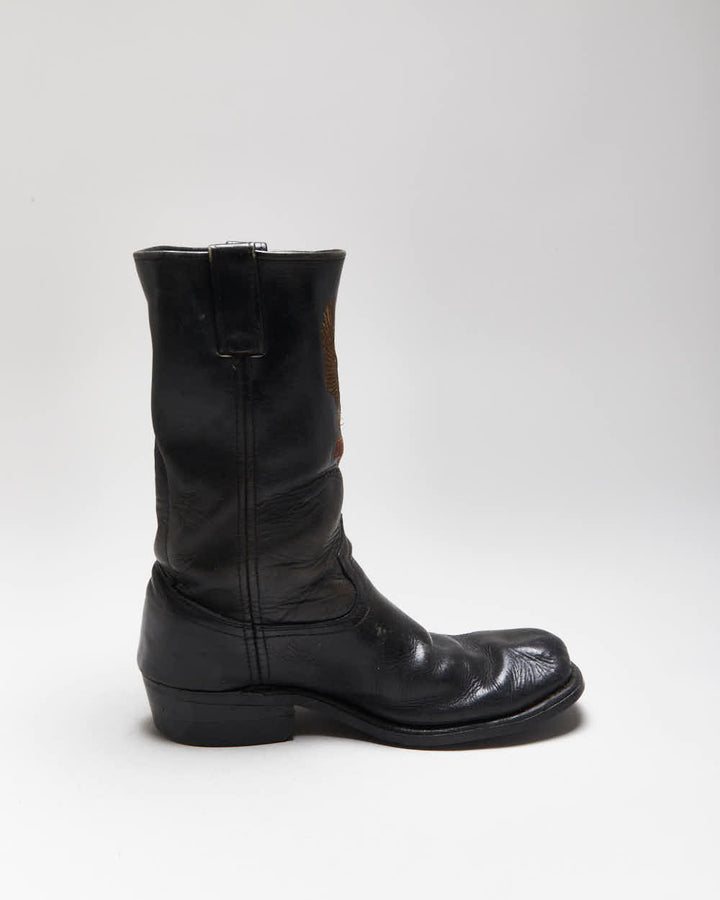 Vintage Harley Davidson Biker Boots - UK11
