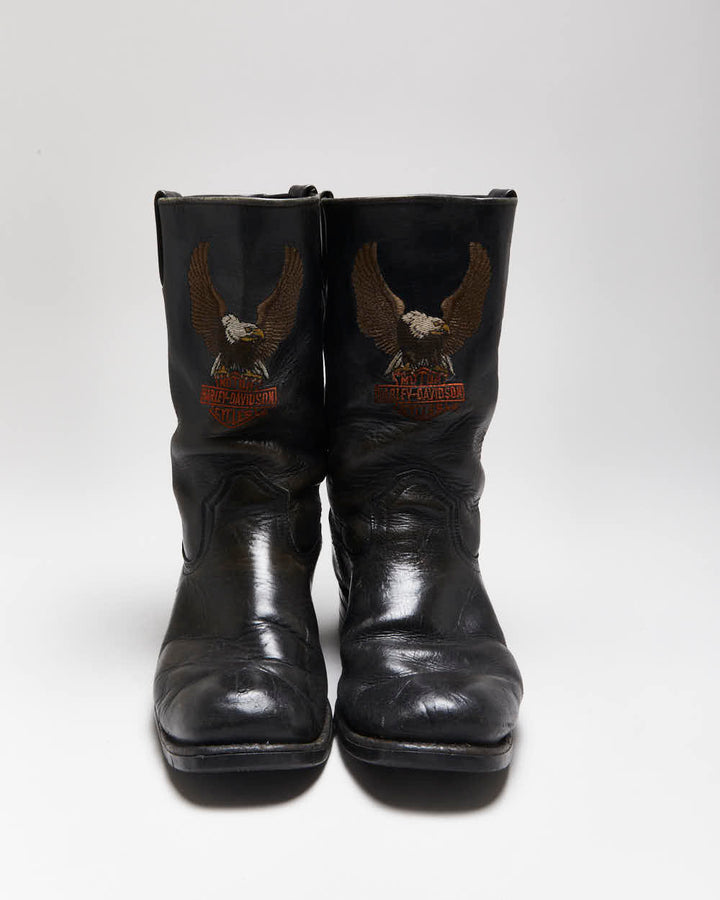 Vintage Harley Davidson Biker Boots - UK11