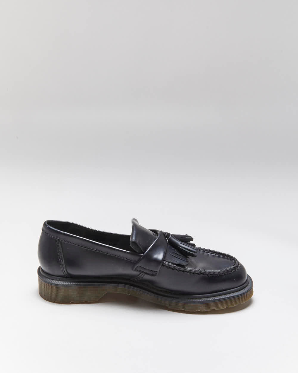 Dr. Martens Black Leather Adrian Loafer Shoes - UK 8