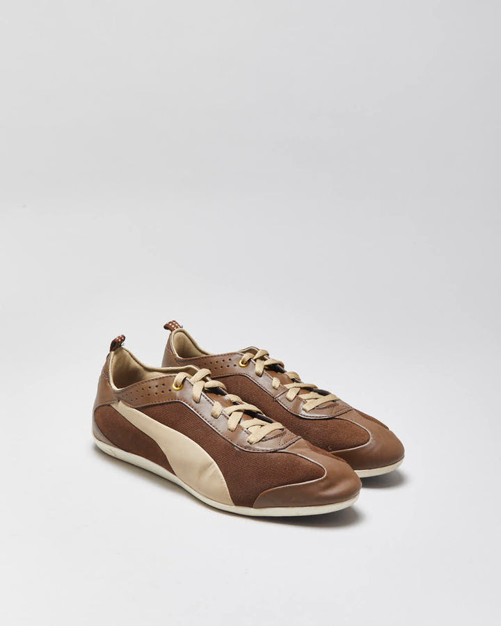 DS 2014 Puma Fit Canvas Leather Low Top Trainers - UK9.5