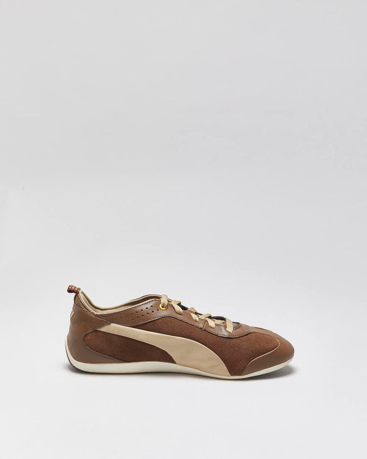 DS 2014 Puma Fit Canvas Leather Low Top Trainers - UK9.5