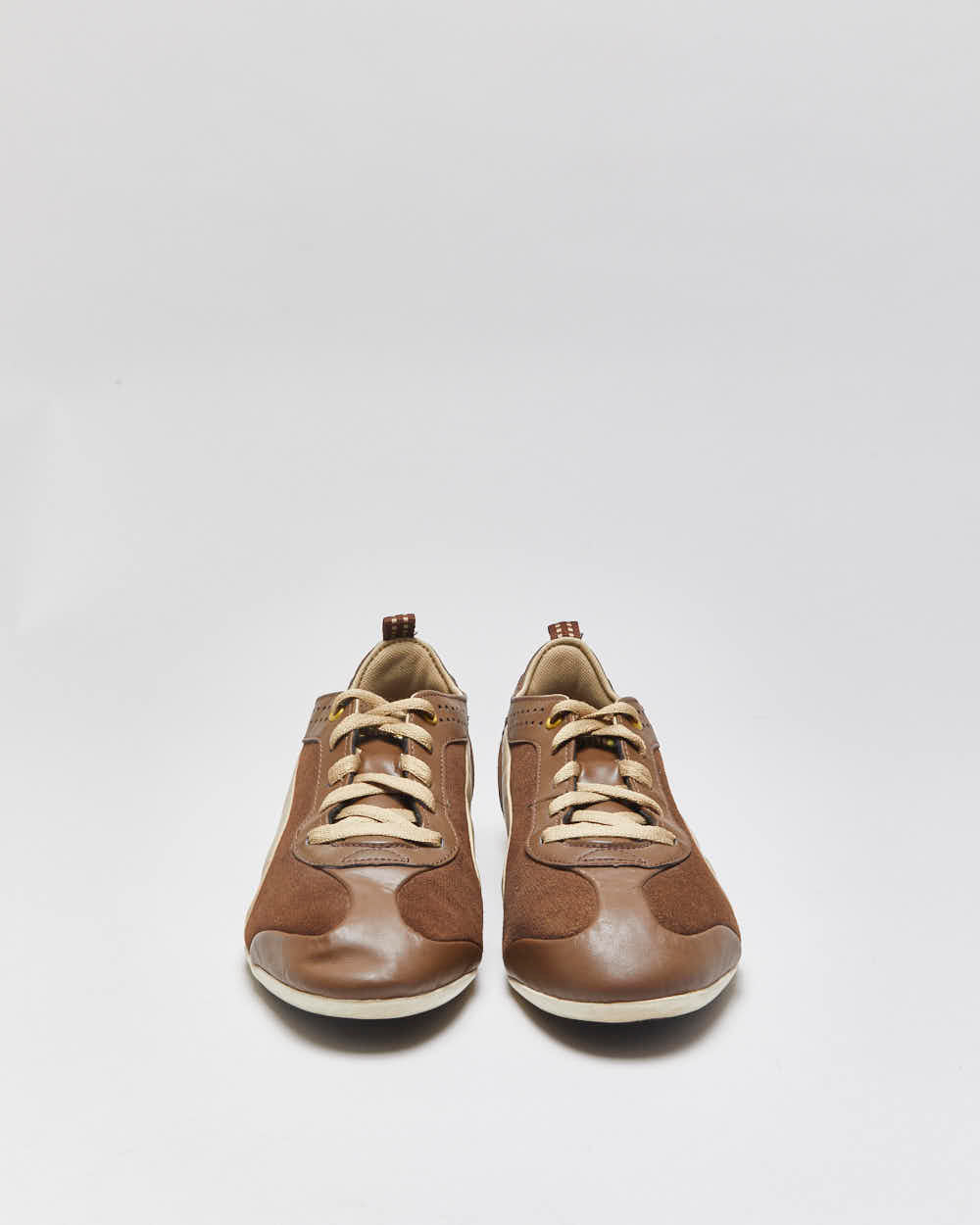 DS 2014 Puma Fit Canvas Leather Low Top Trainers - UK9.5