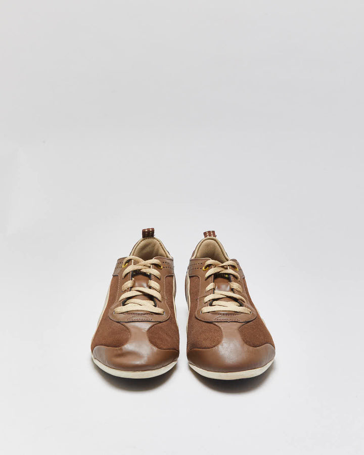 DS 2014 Puma Fit Canvas Leather Low Top Trainers - UK9.5
