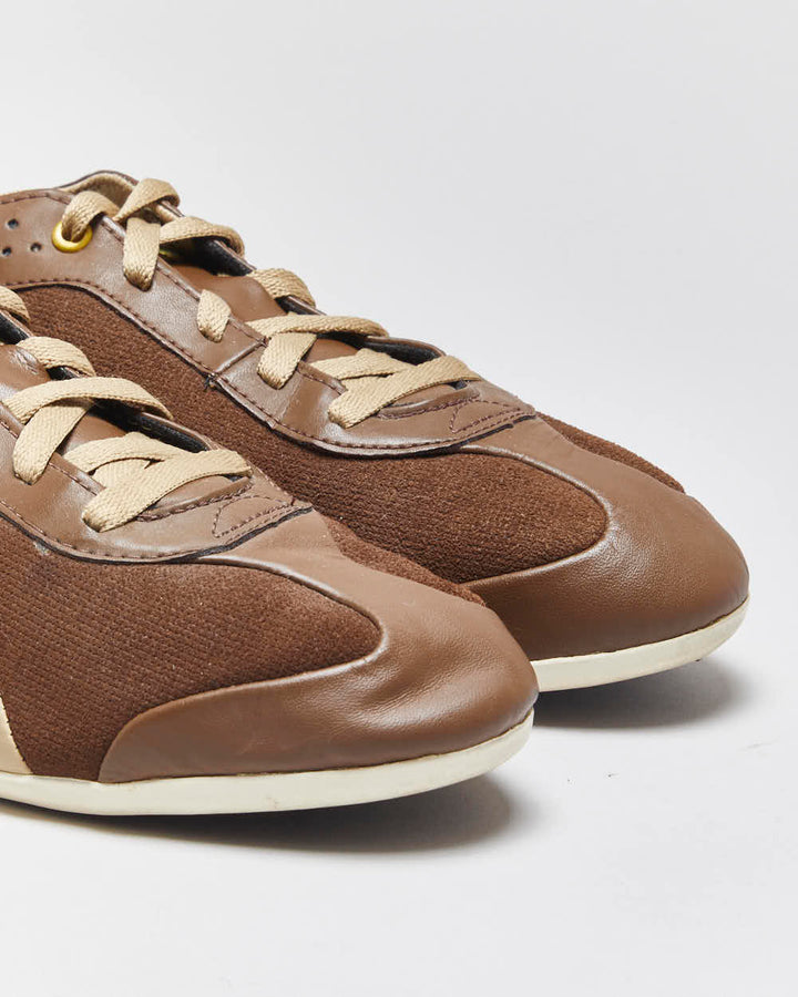 DS 2014 Puma Fit Canvas Leather Low Top Trainers - UK9.5
