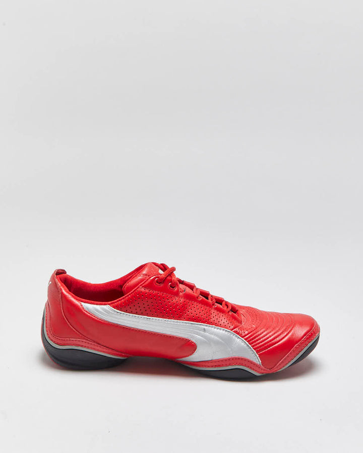 Vintage 2007 Y2K Puma x Ferrari Racing SF Leather Low Trainers - UK10