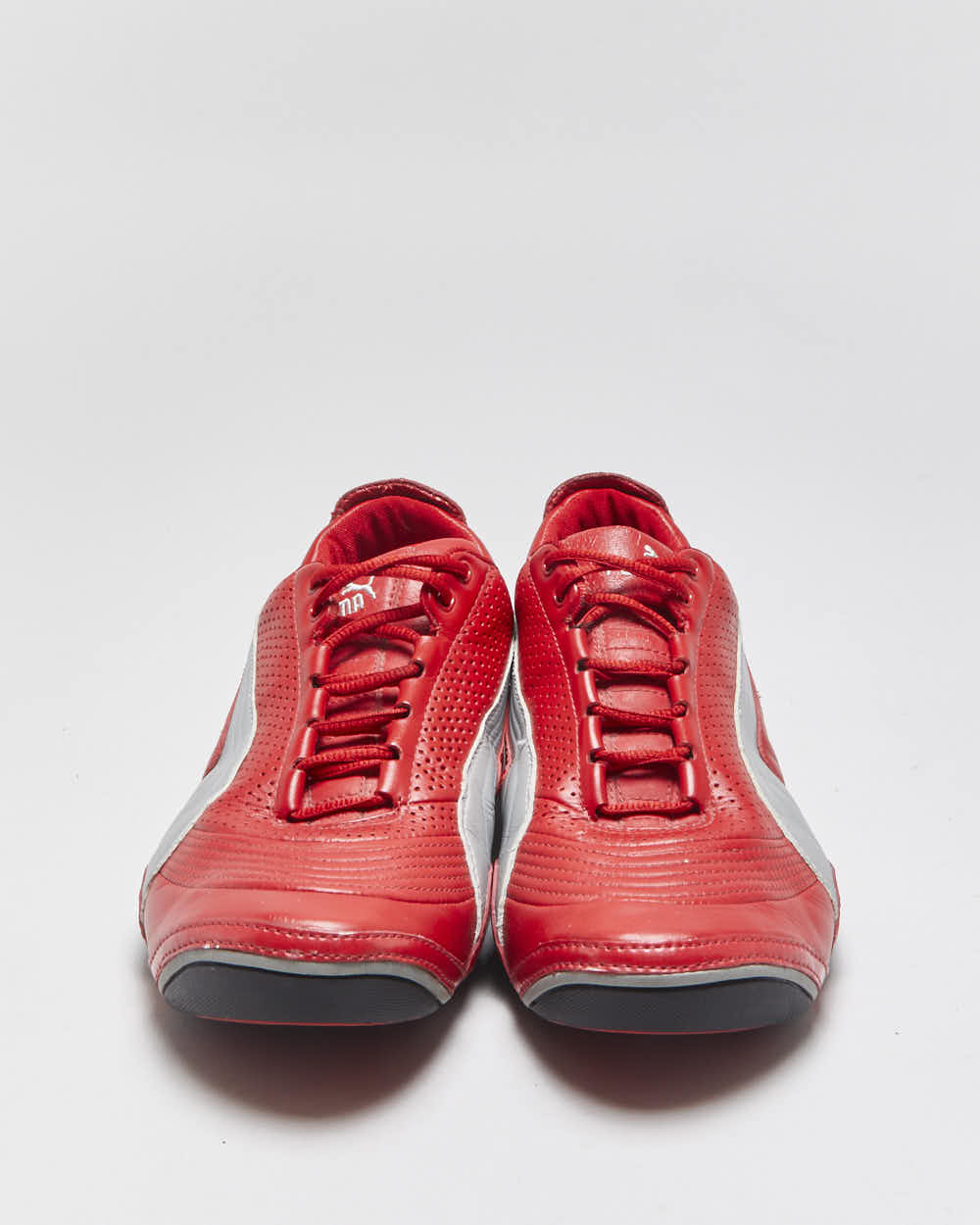 Vintage 2007 Y2K Puma x Ferrari Racing SF Leather Low Trainers - UK10