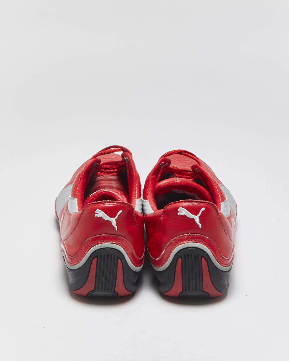 Vintage 2007 Y2K Puma x Ferrari Racing SF Leather Low Trainers - UK10