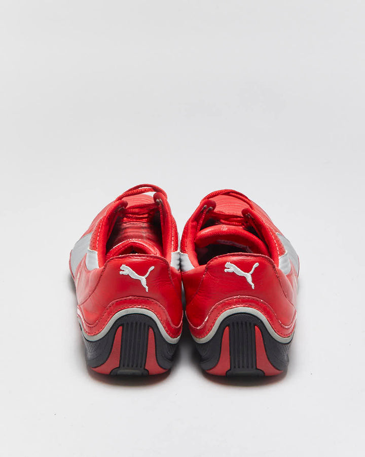 Vintage 2007 Y2K Puma x Ferrari Racing SF Leather Low Trainers - UK10