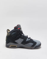2019 Nike Air Jordan 6 Retro x Paris Saint Germain PSG Iron Grey Suede Trainers - UK8.5