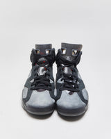 2019 Nike Air Jordan 6 Retro x Paris Saint Germain PSG Iron Grey Suede Trainers - UK8.5