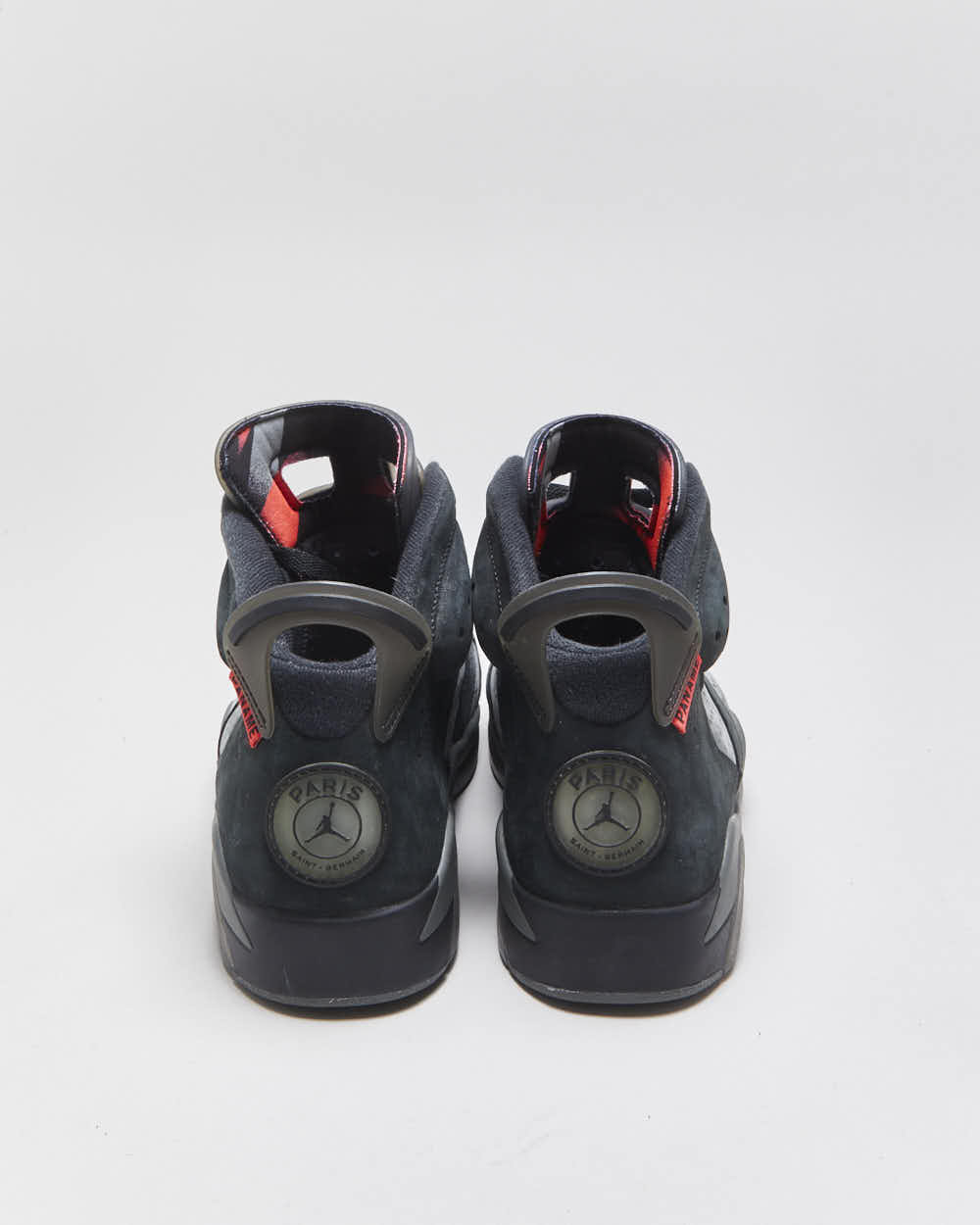 2019 Nike Air Jordan 6 Retro x Paris Saint Germain PSG Iron Grey Suede Trainers - UK8.5