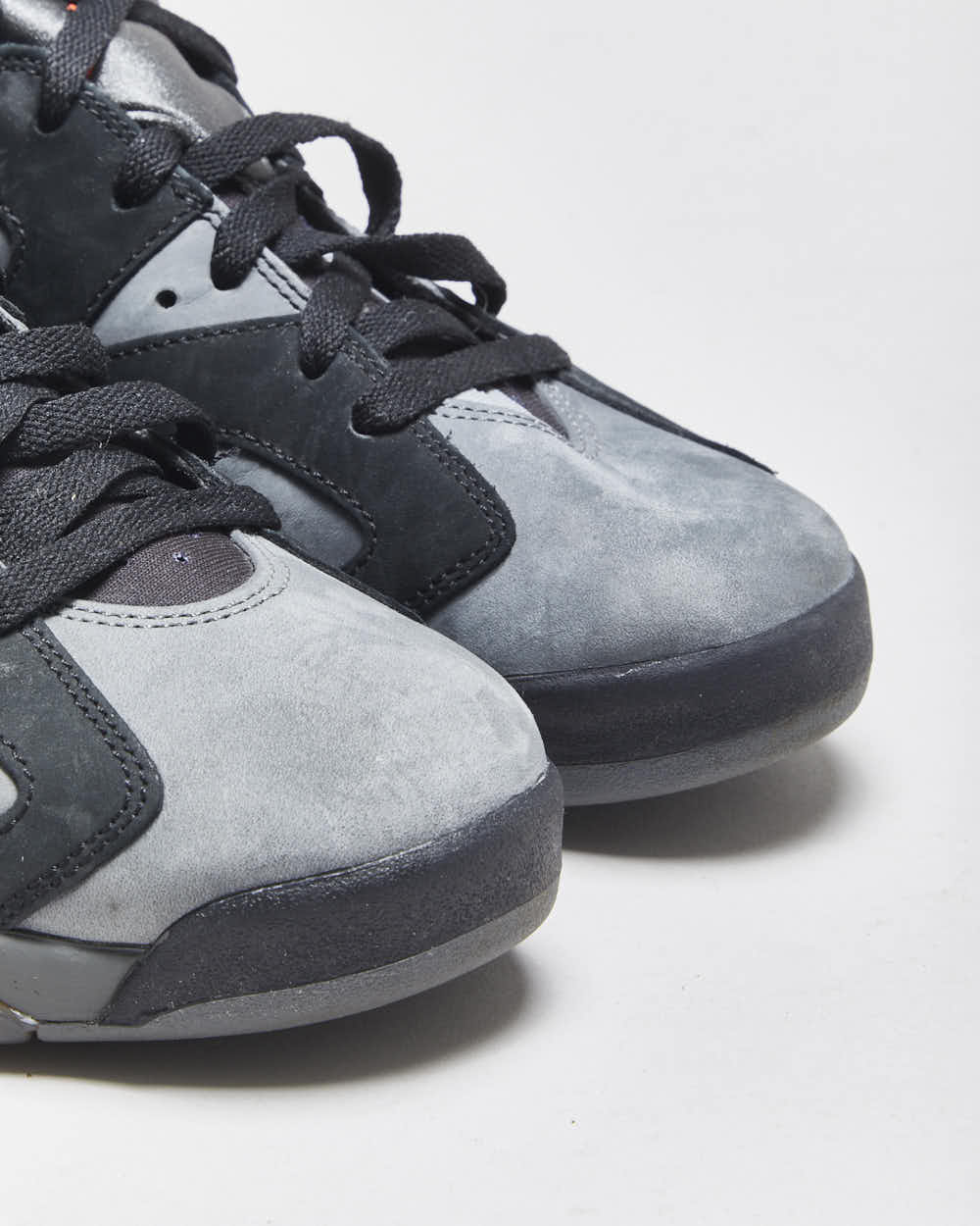 2019 Nike Air Jordan 6 Retro x Paris Saint Germain PSG Iron Grey Suede Trainers - UK8.5