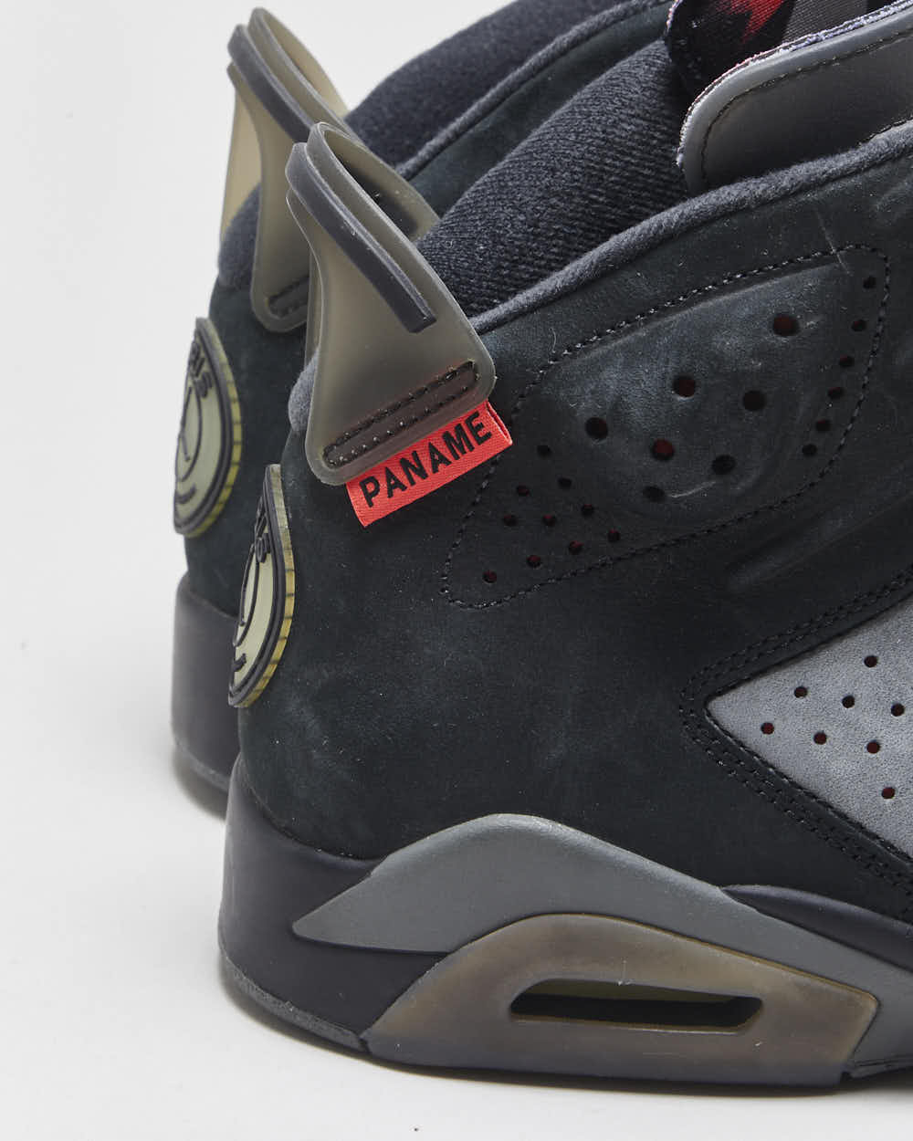 2019 Nike Air Jordan 6 Retro x Paris Saint Germain PSG Iron Grey Suede Trainers - UK8.5