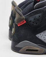 2019 Nike Air Jordan 6 Retro x Paris Saint Germain PSG Iron Grey Suede Trainers - UK8.5