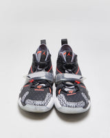 2019 Nike Air Jordan Why Not Zer0.3 'Black Cement Crimson' Basketball Trainers - UK9