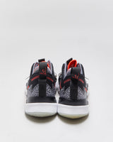 2019 Nike Air Jordan Why Not Zer0.3 'Black Cement Crimson' Basketball Trainers - UK9