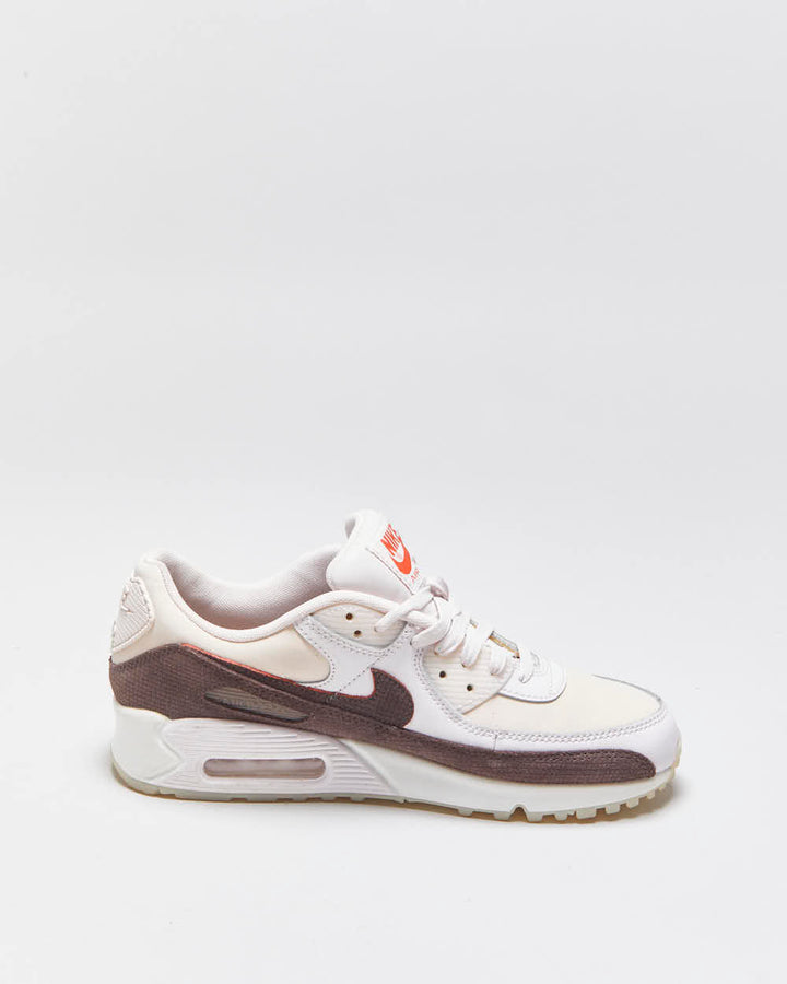 2022 Nike Air Max 90 'Brown Tile' Baby Pink Leather Trainers - UK6.5