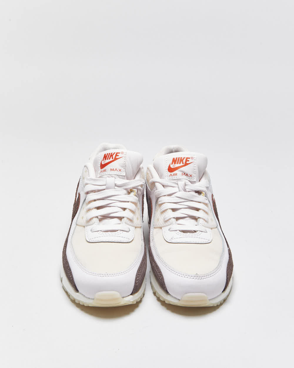 2022 Nike Air Max 90 'Brown Tile' Baby Pink Leather Trainers - UK6.5