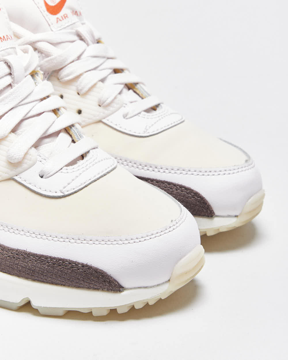 2022 Nike Air Max 90 'Brown Tile' Baby Pink Leather Trainers - UK6.5