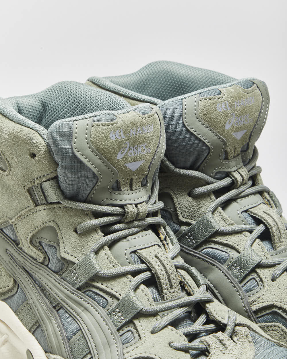 2013 Asics Gel Nandi HI Sage Suede Trail Trainer Boots - UK8.5