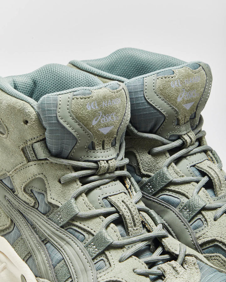 2013 Asics Gel Nandi HI Sage Suede Trail Trainer Boots - UK8.5