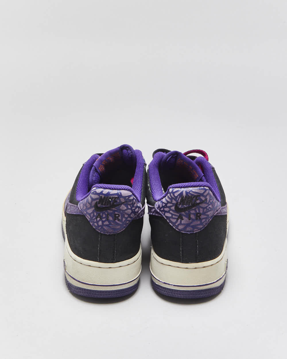 2021 Nike Air Force 1 'Cracked' Leather Low Trainers - UK8.5