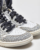 2022 Nike Air Jordan 1 High OG 'Cement' Leather Trainers - UK10