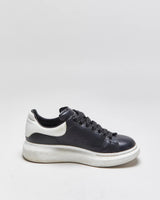 2021 Alexander Mcqueen Black Leather Oversized 'Larry' Trainers - UK7