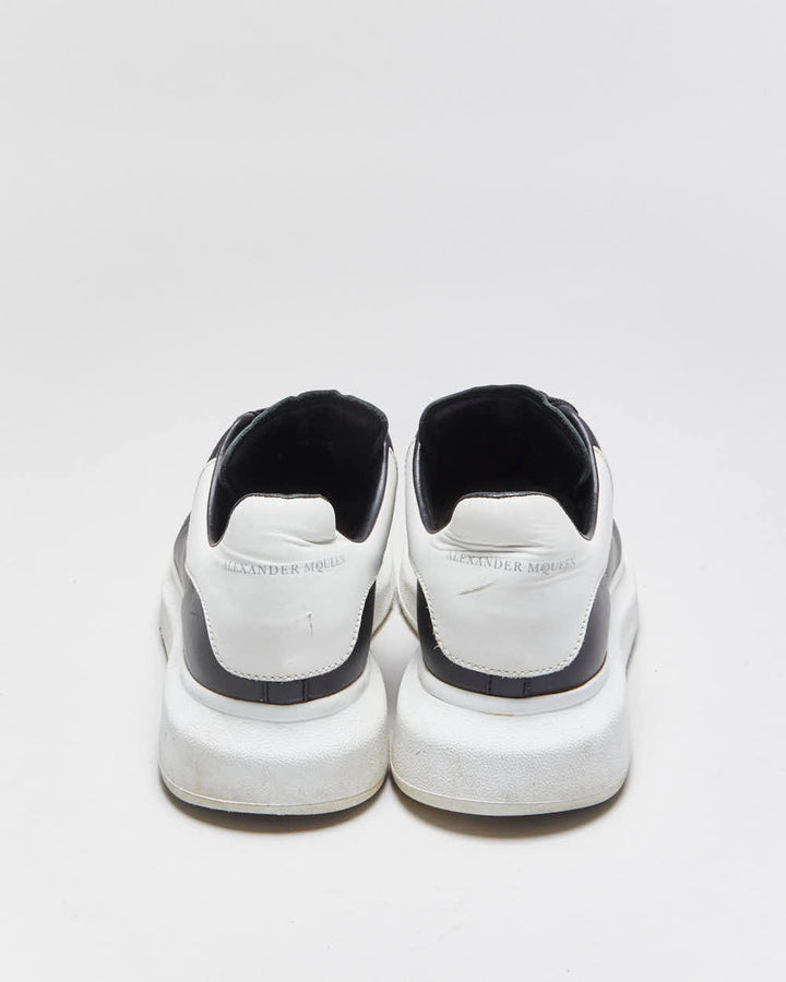 2021 Alexander Mcqueen Black Leather Oversized 'Larry' Trainers - UK7