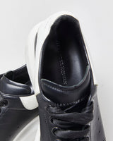 2021 Alexander Mcqueen Black Leather Oversized 'Larry' Trainers - UK7