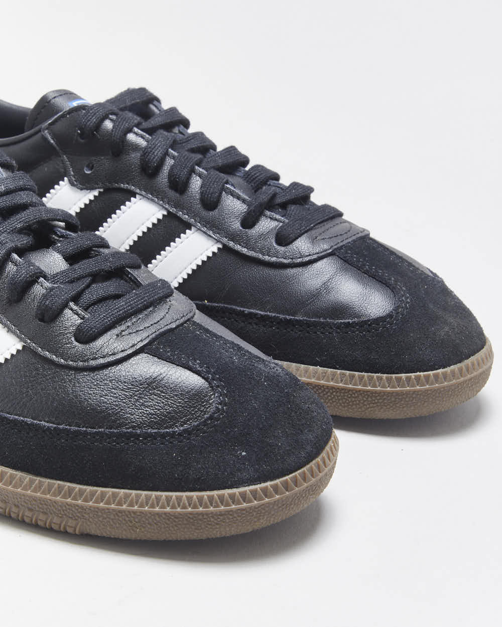 DS 2024 Adidas Samba OG Black/White Leather Trainers - UK8.5