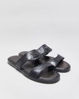 Vintage Givenchy Pebbled Leather Strap Sandal Slides - UK10
