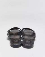 Vintage Givenchy Pebbled Leather Strap Sandal Slides - UK10