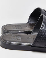 Vintage Givenchy Pebbled Leather Strap Sandal Slides - UK10
