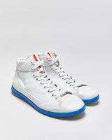 2018 Prada Sport Calfskin Leather High Top Trainers - UK7.5