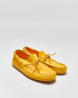 Tod's Mustard Yellow Gommino Suede Casual Loafers - UK6