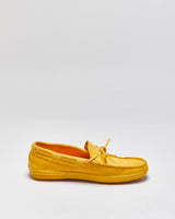 Tod's Mustard Yellow Gommino Suede Casual Loafers - UK6