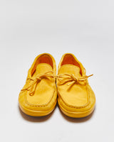 Tod's Mustard Yellow Gommino Suede Casual Loafers - UK6