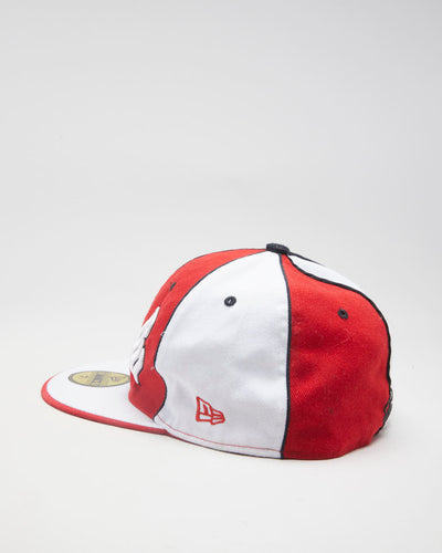 00s Rocawear Red / White Fitted Cap - 7 1/2 (60 CM)