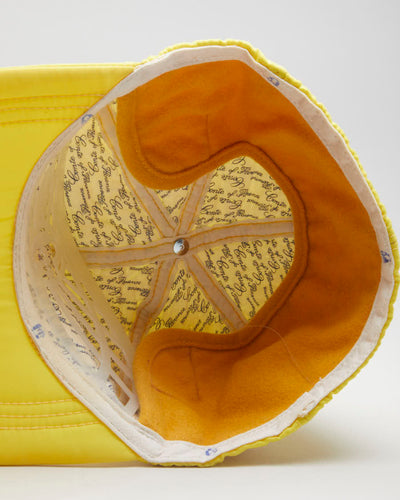Vintage 80s Conte Of Florence Yellow Snapback Hat - Adjustable