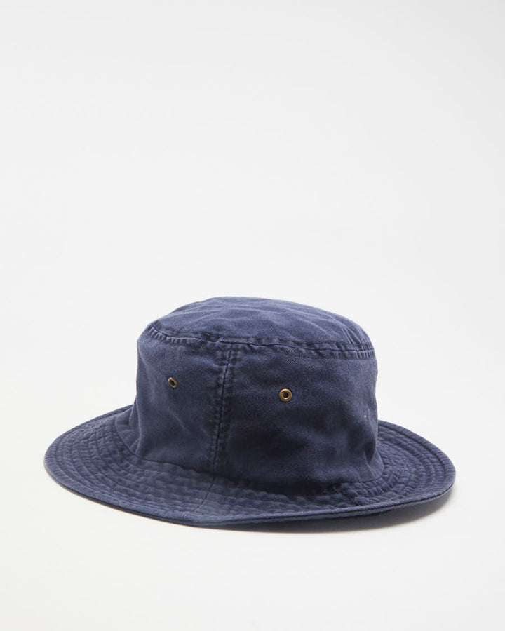 00s Y2K Adidas Blue Navy Bucket Hat - M