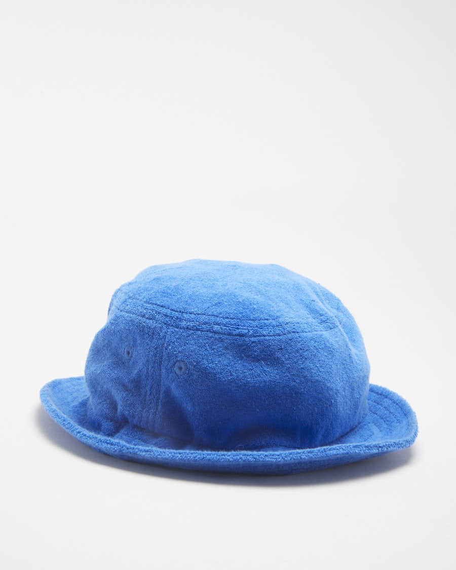 Stussy Terry Towling Blue Bucket Hat - L