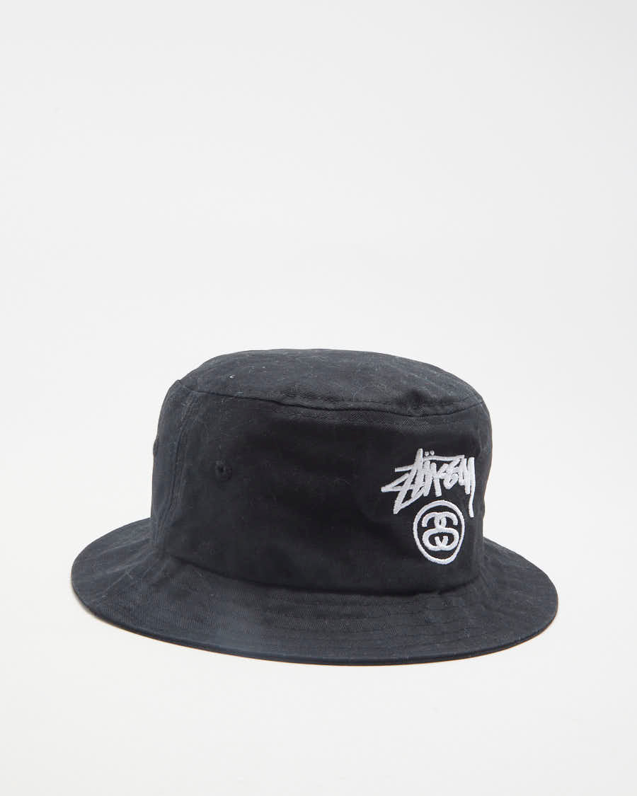 Stussy Black Bucket Hat - S/M